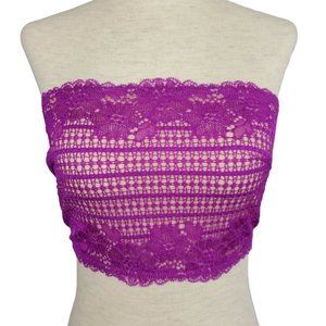 Free People Women Intimates sz M Camila Bandeau color Deep Orchid